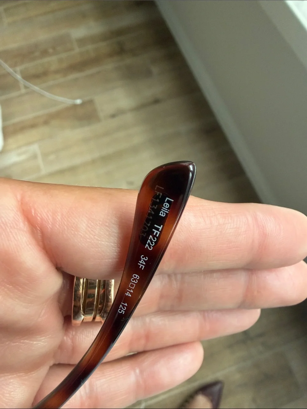 Tom Ford Gold Frame Brown Gradient Round Sunglasses